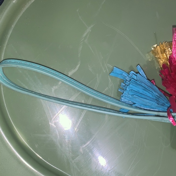 Beach Please Colorful Woven Clutch Purse with Tassels - Picture 4 of 7